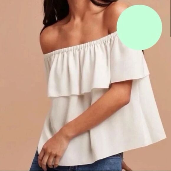 Wilfred Tops - Aritzia Wilfred Pomener Blouse Off Shoulder